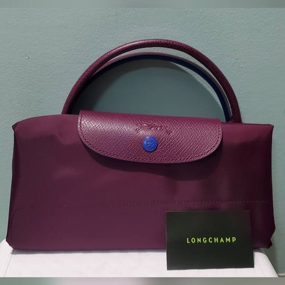 NEW LONGCHAMP Le Pliage Club XL Sac De Voyage Prune Plum Travel Bag Tote Duffel - Picture 4 of 11